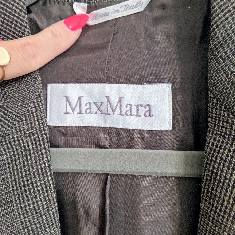 MaxMara Olive Green Blazer - Picture 4 of 16